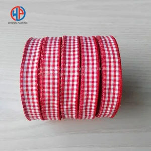 Ribbon Manufacturer Supply Polyester Tartan Ribbon thumbnail-2