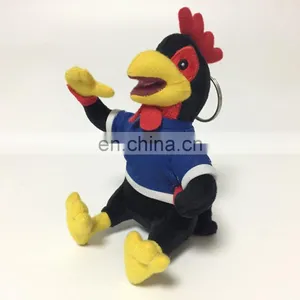 2017 New Type Mascot Plush Stuffed Rooster Chicken Cute Soft Keychain Toy thumbnail-6
