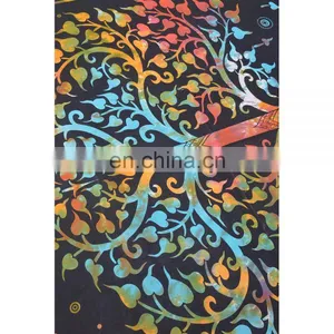 135x210 Queen Size Elephant Decorative Bohemian Hippie 100% Cotton Wall Hanging Indian Tapestry thumbnail-3