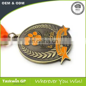 New Design Custom Metal Craft , Sports Metal Medal , Custom Cycling Tour Medal Ribbons thumbnail-1