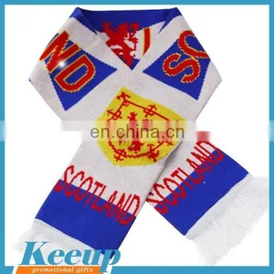Giveaways Acrylic Knitted Soccer Scarf for Promotional thumbnail-3