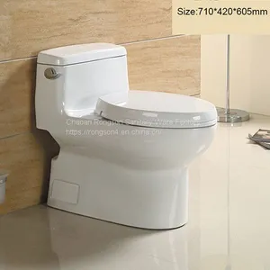 ​ Factory China Wc Sanitary Ware Ceramic s Trap Bathroom TOTO One Piece Toilet Bowl With Slow Down Seat Cover thumbnail-1