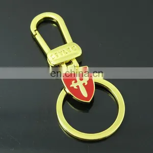 Custom Shiny Gold Color Metal Keychain Key Ring Key Holder thumbnail-6