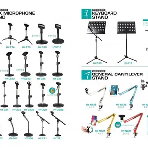 Microphone Bracket Microphone Stand Height Adjustable for Wireless or Wired Micphone Mini Microphone Holder Foldable thumbnail-3