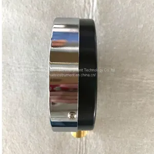 Black Steel Case and Bezel Dry Lower Thread Pressure Gauge thumbnail-2