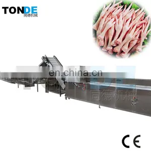 Stainless Steel Chicken Feet Blanching Machine Chicken Feet Skin Peeling Machine thumbnail-1