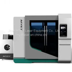 Fiber Laser Cutting Machine With Rotary Exchange Table and Cover MTF3015GR Custom Laser Cutting Machine Manufacturer thumbnail-2