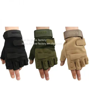 Tactics, Military, Half Finger, Sport, Hunting, Durable, High Quality, Gloves thumbnail-1