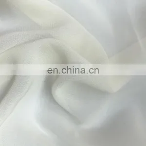 Factory Price 75D Plain Woven 18T Twist Chiffon Fabric for Summer Dress thumbnail-3