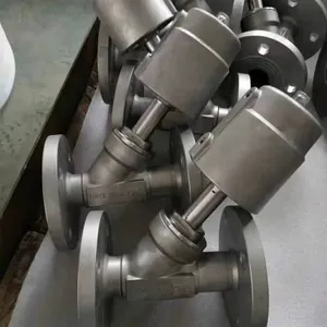 Stainless Steel Flange Angle Seat Valve Pneumatic Angle Seat Valve thumbnail-3