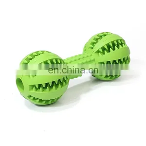 Durable Nontoxic Rubber Interactive IQ Dental Treat Teeth Cleaning Toy for Dogs thumbnail-5