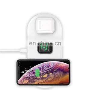 Phone Charger Wireless New 2019 Product Wholesale Battery Charger Mobile Phones For Iphone/Watch/Earphone Charger 3 In 1 thumbnail-1