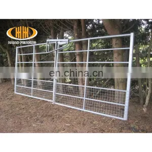 Factory Supply Simple Galvanized Farm Iron Pipe Gate thumbnail-1