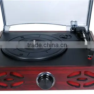 Old Fashioned and Professional Vinyl Reocrd Player With Three Speed and Stereo System thumbnail-5