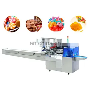OrangeMech Servo Motor Control Snacks Wrapping Machine Horizontal Biodegradable Candy Packing Machine Line thumbnail-4