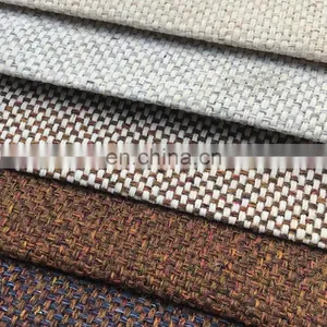 New Coarse Linen Yarn-dyed Sofa Fabric Imitation Cotton Linen Interwoven Plain Weave Small Fresh Pillow Cloth Cushion Cloth thumbnail-1