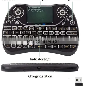 Drop Shipping T2 2.4GHz Wireless Mini Keyboard With Touchpad Mouse and Multimedia Keys for Android tv Box thumbnail-5