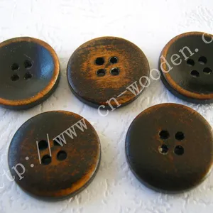 The Manufacturer Provides Marking Wood Button 30mm Laser Pattern Cartoon Wood Button Wood Button Pear Wood Button thumbnail-4
