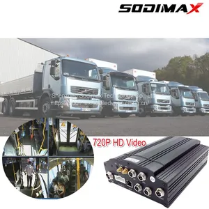 1TB HDD Truck Security AHD Camera Black Box Mobile DVR 3G 4G 1080P HD Fuel Sensor MDVR thumbnail-1