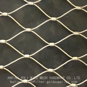 Woven Stainless Steel Wire Rope Safety Net for Staircase & Balcony Protection thumbnail-2