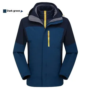 Three-in-One Detachable Travel Jacket Lining - High-End Winter Ski Set for Men and Women, With Zippered Closure, Suitable for Mountaineering thumbnail-3