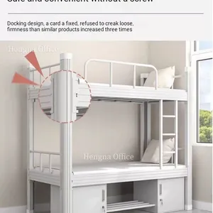 Bespoke Kids Beds HG-BB656 With Widen Stairs &300mm Raised Guardrail|Safety Metal Bunk Bed for Children's Bedroom-Custom Color&Size thumbnail-3