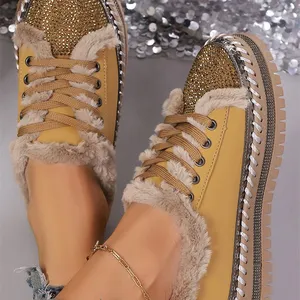 Racing Red Polka Dot Stars Stripes Independent Day Casual Shoes Mustard Ethnic Artistic Print Lace-up Detail Comfort Loafer Shoes Lady Canvas Sneakers thumbnail-3