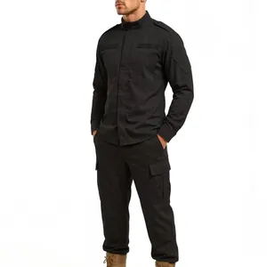 TC6535 Ribstop Navy Blue Police Uniform Camouflage Uniform Army Combat Uniform For Adult Unisex thumbnail-5