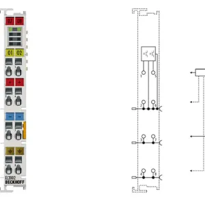 BECKHOFF EL2002 EtherCAT 2 Channel Digital Output Module 24V DC 0.5A PLC Industrial Automation IO Terminal thumbnail-3
