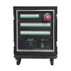 60 Channel Portable Wheeled Stage Power Distribution Unit, 400A Camlock Industrial Power Box With 32A 5P Three-phase Reserved Output thumbnail-2