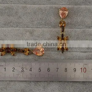 Elegant Italian Gold Plated Jewelry Set For Evening Dress Wholesale thumbnail-5