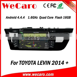 Wecaro Android 4.4.4 Car Multimedia System Double Din for Toyota Levin Car Audio System WIFI 3G 1080p 2014 2015 thumbnail-1