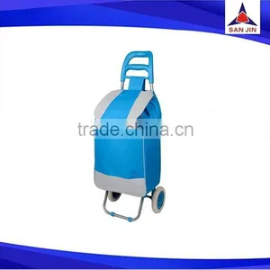 Durable Foldable Grocery Trolley Shopping Bags With Wheels thumbnail-2