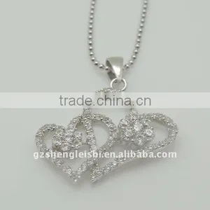 Double Heart Shape Pendant thumbnail-1
