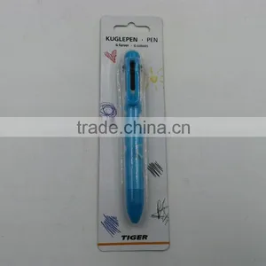 6 Color Ink Ballpoint Colorful Telescopic Ball Pen thumbnail-1