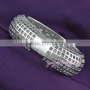 Luxury Latest Design Vogue Jewellery 18k Gold Bangle Saudi Arabia Bangle Bracelet thumbnail-5