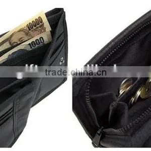 2016 Best Sale Promotional Good Price Polyster Custom Hook and Loop Bifold Male Wallet Wholesale thumbnail-6