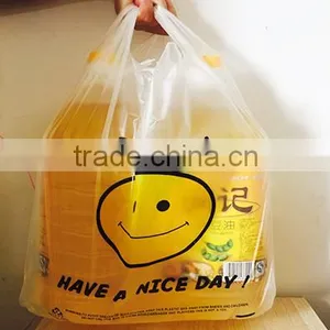 Biodegradable Promotion Folding Cheap T-shirt Plastic Bag for Shopping Packaging thumbnail-4