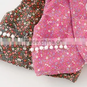 Japanese Wholesale Products High Quality Flower Pattern Baby Winter Cute Toddler Vest Children Clothing Kids Wear Infant Clothes thumbnail-4