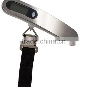 50kg LCD Blue Backlight Digital Weighing Luggage Hanging Scale With Belt thumbnail-3