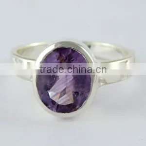Energe Bloom Amethyst Ring, Wholesale Silver Jewelry, Indian Silver Jewelry thumbnail-1