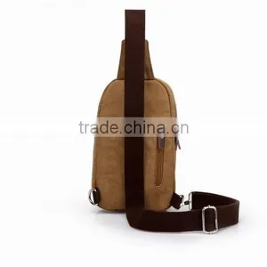 Men Vintage Retro Canvas Chest Bag With Shoulder Canvas Satchel Bag Tote Bag thumbnail-4