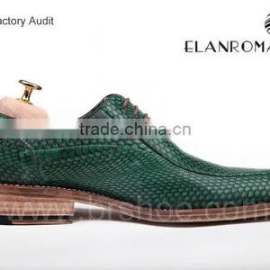Snake Skin Fashion Oxford Shoes Handmade Goodyear Shoes Dress Shoes thumbnail-2