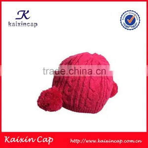 Customized High Quality Popular Fashion Colorful Winter Knitted Beanie Cap thumbnail-1