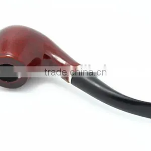 Classic Wooden Smoking Tobacco Pipe With Pouch and Stand Red Wooden Smoking Pipe thumbnail-4