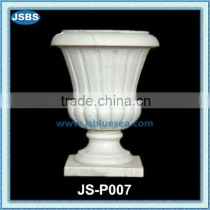 White Natural Stone Garden Planter (JS-P007) thumbnail-1