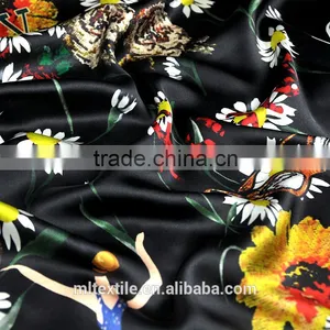 Digital Printed Plain Satin Silk Fabric for Dressing With 16mm thumbnail-6