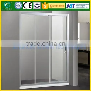 Smart Bathroom Tempered Glass 3 Panel Sliding Shower Enclosures Door thumbnail-4