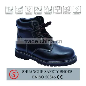 Luxury Nubulk Leather Goodyear Welt Safety Boots With Steel Toe and Plate thumbnail-1