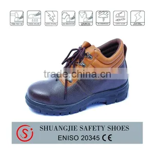 New Style PU Sole Steel Toe Split Cow Leather Safety Shoes9070 thumbnail-1